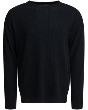 Beams Plus T-Shirt "Crew Thermal 30" - Blue
