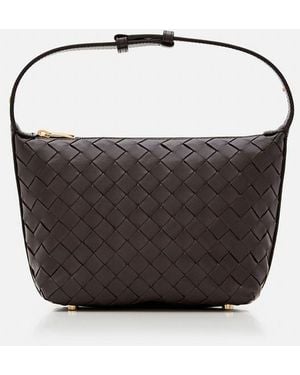 Bottega Veneta Mini Wallace Leather Shoulder Bag - Black