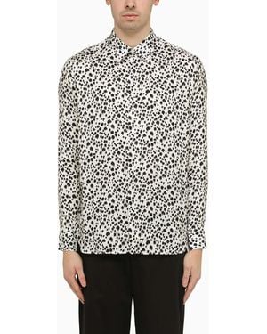 PT Torino Viscose Striped Shirt - White