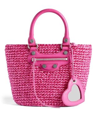 Balenciaga Le Cagole Panier Small Tote - Pink