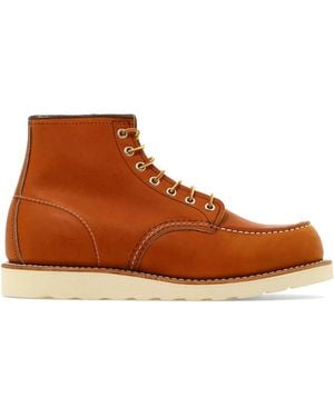 Red Wing Shoes "Classic Moc" Ankle Boots - Brown