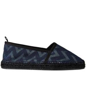 Missoni Elle Wave Zig Zag Espadrilles - Blue