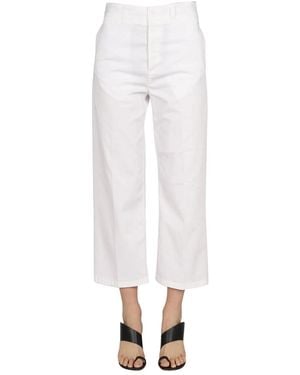 Department 5 Cropped Fit Jeans - White