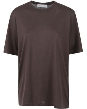 Frankie Shop Organic Cotton T-Shirt - Brown