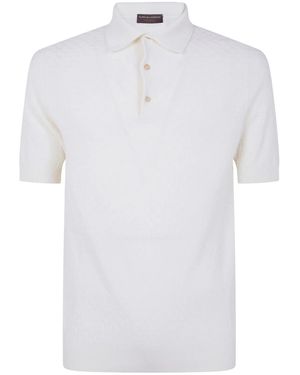 FILIPPO DE LAURENTIIS Short Sleeves Polo Shirt - White