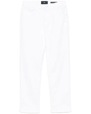 Seven7 Calie Straight Denim Jeans - White