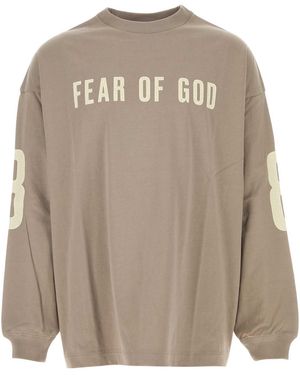 Fear Of God Cotton Oversize T-Shirt - Natural