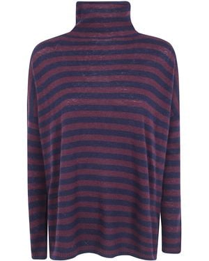Base London Turtle Neck Sweater - Blue