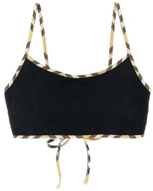 Burberry 'Starla' Bikini Top - Black