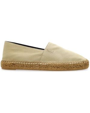 Saint Laurent Cassandre Ysl Logo Espadrilles - Natural