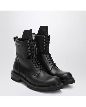 Rick Owens Lace-Up Army Boots - Black