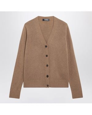 Max Mara Camel Wool Cardigan - Brown
