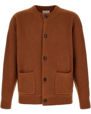 Isabel Marant Ribbed 'Mael' Cardigan - Brown