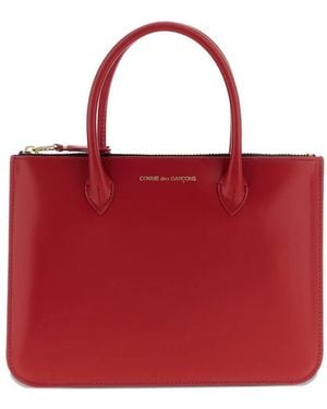 Comme des Garçons Zip Pouch With Two Handles - Red