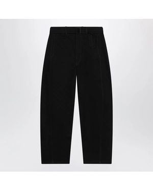 Lemaire Cotton Pants With Belt - Black