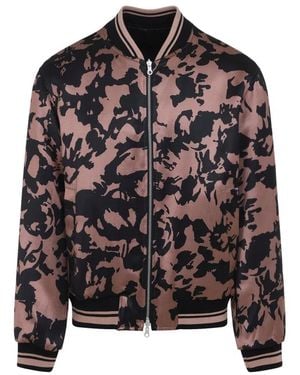Dries Van Noten And Volker Viscose Bomber Jacket - Black