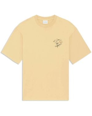 Drole de Monsieur Esquisse Slogan T-Shirt - Natural
