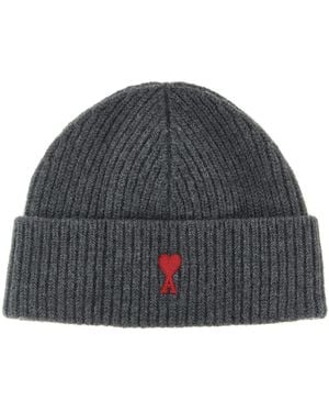 Ami Paris 'Ami De Cœur' Beanie - Gray