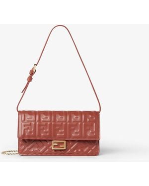 Fendi Wallet On Chain Baguette - Red