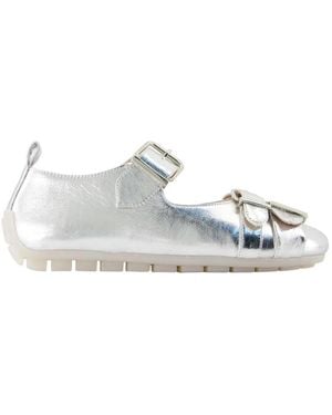Simone Rocha Buckle Grip Ballerina - White