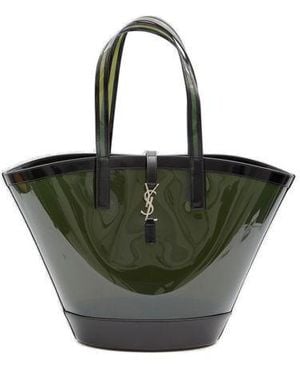 トートバッグ Saint Laurent Two-tone medium Beatrix shopping bag Saint Laurent Two-tone canvas and leather medium beatrix