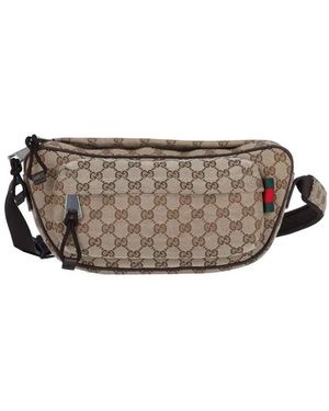 Gucci Gg Piccola Gg Original Fabric Shoulder-Bag - White