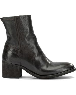 Officine Creative "Denner 127" Ankle Boots With Zipper - Black