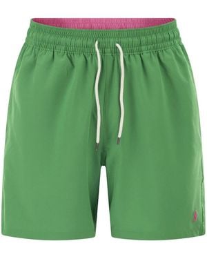 Polo Ralph Lauren Traveller Classic 14.6 Cm Beach Boxers - Green