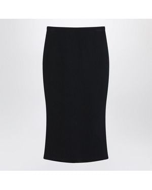 Givenchy Midi Skirt With Pleats On The Back - Black
