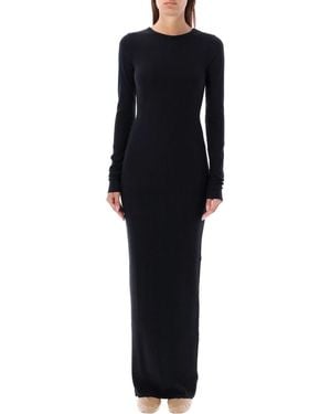 ÉTERNE Long Sleeve Maxi Dress - Blue