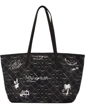 Zadig & Voltaire Zadig&Voltaire Z Monogram Arty Tag Shopper Bag - Black