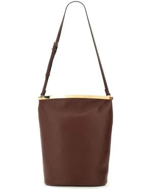 Tod's Small Leather Bucket Bag - Brown