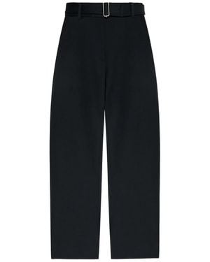 Studio Nicholson "Doring" Belted Round Leg Pant - Blue