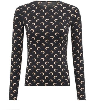 Marine Serre Top "Moon" - Black