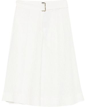 Herno Cotton Elastane Skirt - White