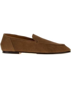 AURALEE Horsehide Leather Loafers - Brown
