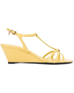 Prada Wedge Sandals - Natural
