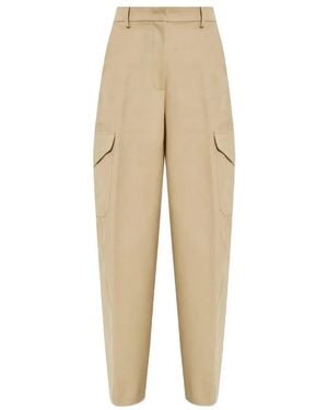 Givenchy Cotton And Wool Pants - Natural
