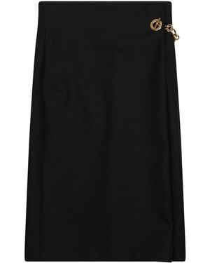 Celine Gonna A Portafoglio Con Dettaglio Catena - Black