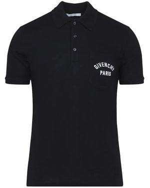 Givenchy Dark Cotton Polo - Black