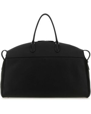 The Row Leather George Travel Bag - White