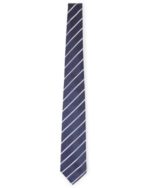 Kiton Multi Silk Tie - Blue