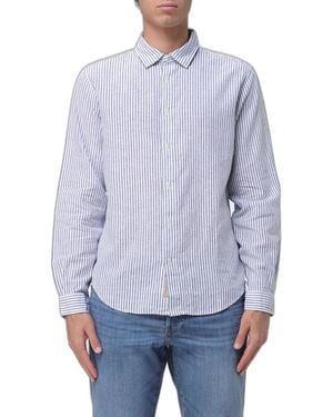 Woolrich Striped Linen Shirt - Blue
