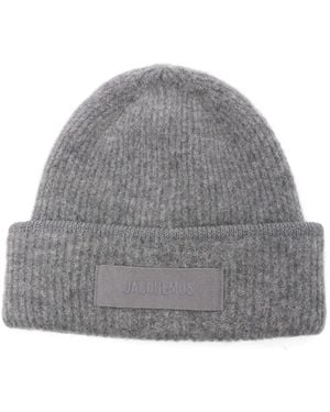 Jacquemus The Gros Grain Beanie - Gray