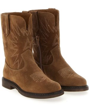 Golden Goose 'Wish Star' Boots - Brown