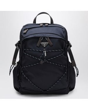 Prada Re-Nylon And Leather Speedrock Backpack - Black
