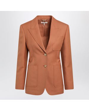 Chloé Single-Breasted Jacket - Brown