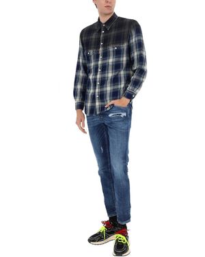DSquared² Cotton-Blend Jeans - Blue