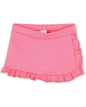 Givenchy Kids Ruffle-Trim Shorts - Pink