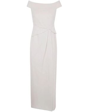 Ralph Lauren Short Sleeves Mini Gown - White